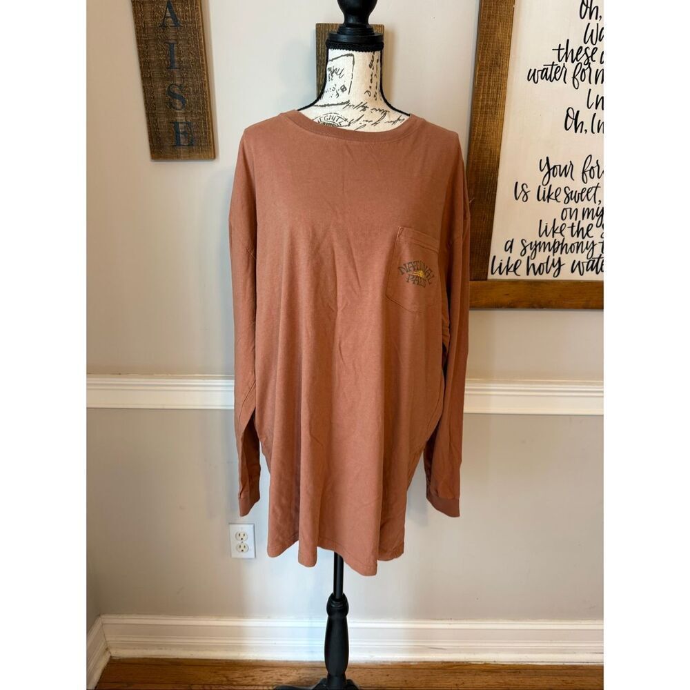 Parks Project Men's Long Sleeve National Parks Graphic T-Shirt Brown Size 3XL